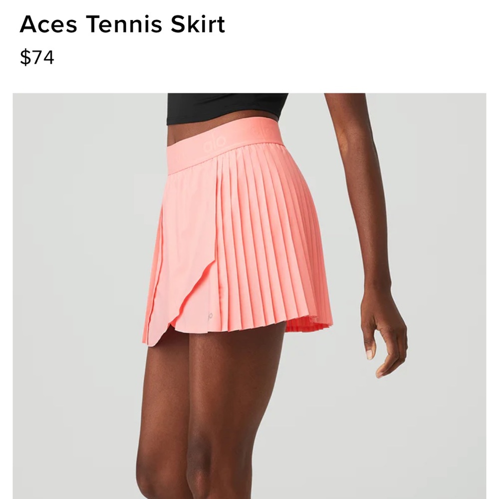 Alo yoga aces tennis skirt
